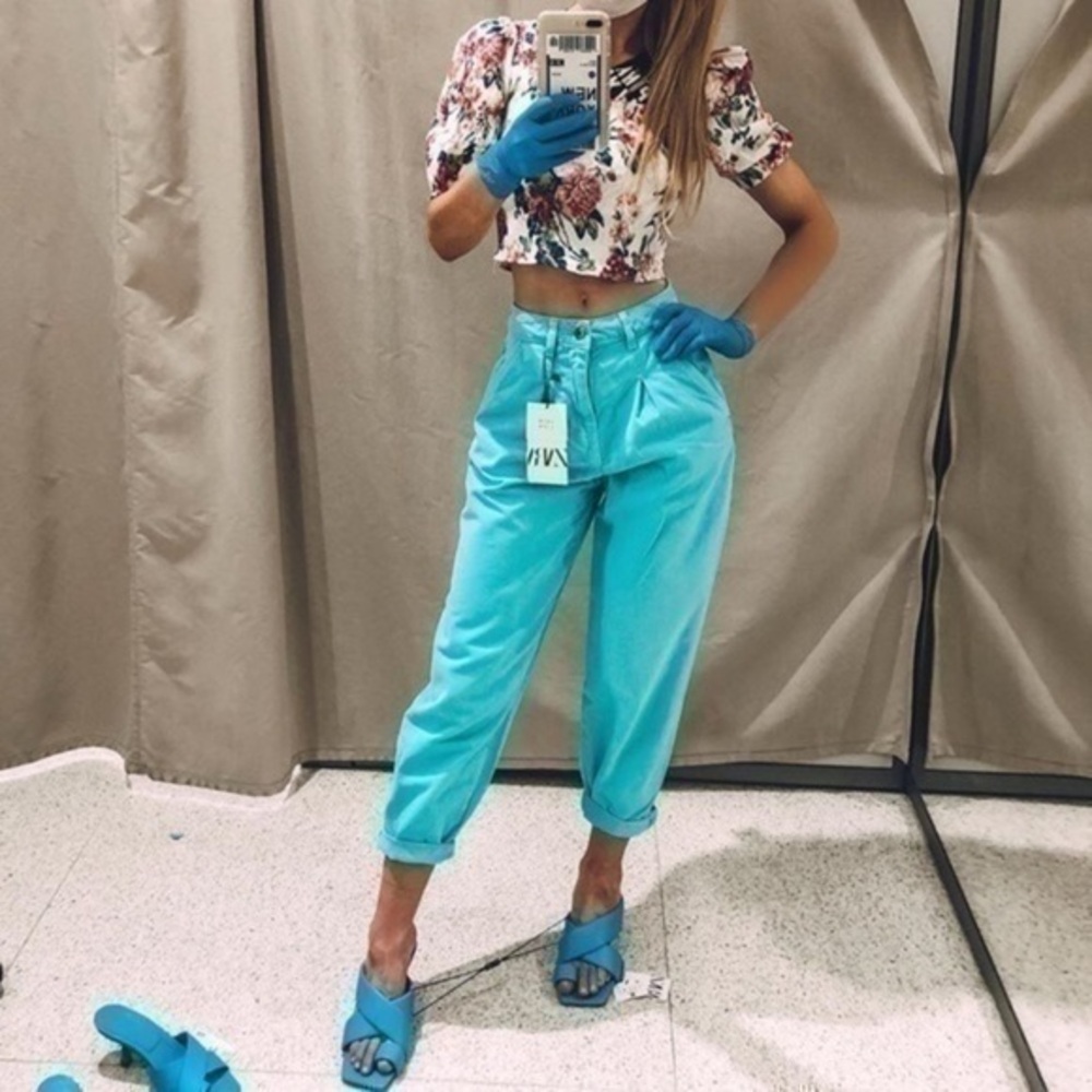 ZARA slouchy jeans bloggers favorite